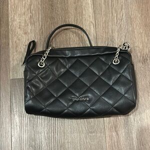 Tahari Black Quilted Women's Bag